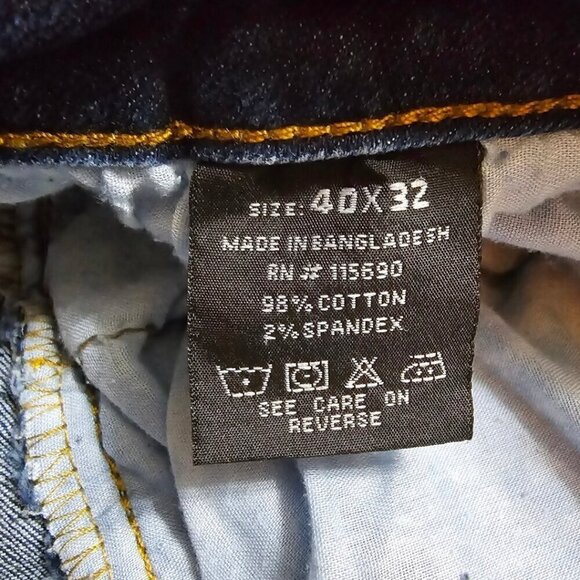 Refinery Republic Straight Leg Stone Wash Distressed Jeans Sz 40x32 - Picture 9 of 10